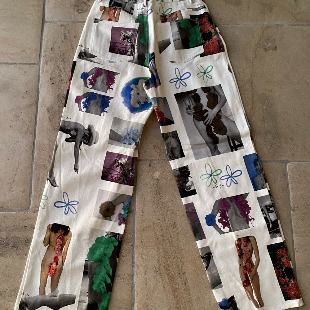 With Jean Multicolor Artistic Pants